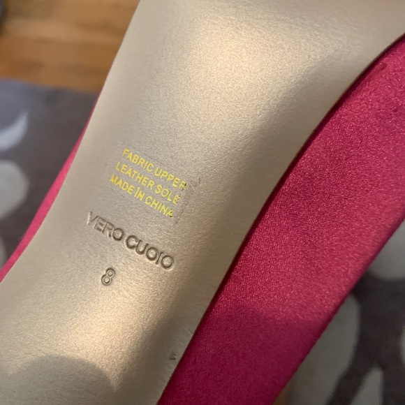 Por La Victoire Pink Satin platforms - Picture 7 of 16